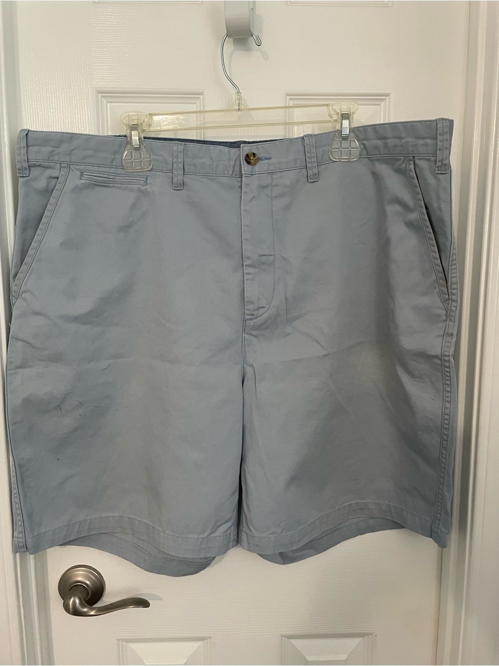 Polo by Ralph Lauren Light Blue Flat-Front Chino Shorts Size 42